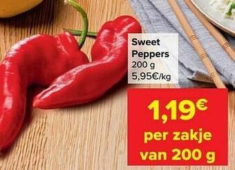 Carrefour Sweet peppers aanbieding