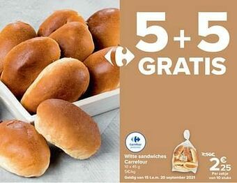Carrefour Witte sandwiches carrefour aanbieding