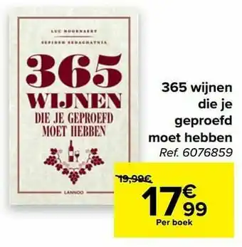Carrefour 365 wijnen die je geproefd moet hebben aanbieding