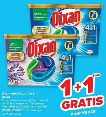 Carrefour Wasmiddel discs lavendel aanbieding