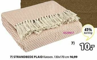 Strandbede plaid
