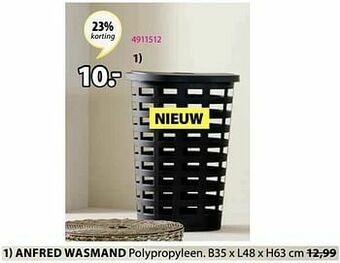 Jysk Anfred wasmand aanbieding