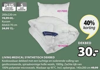 Jysk Living medical synthetisch dekbed aanbieding