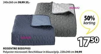 Jysk Rosentre bedsprei aanbieding