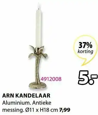 Jysk Arn kandelaar aanbieding
