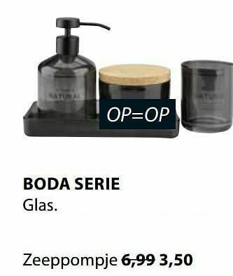 Jysk Boda zeeppompje aanbieding