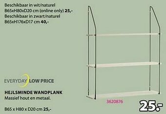 Jysk Hejlsminde wandplank aanbieding