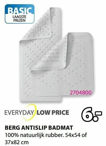 Jysk Berg antislip badmat aanbieding