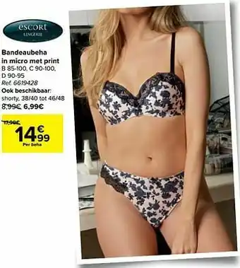 Carrefour Bandeaubeha in micro met print aanbieding