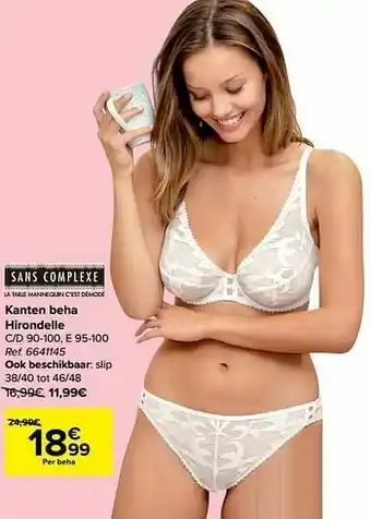 Carrefour Kanten beha hirondelle aanbieding