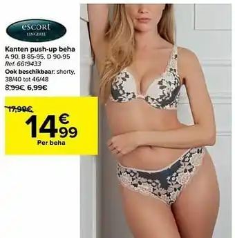 Carrefour Kanten push-up beha aanbieding