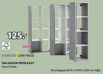 Jysk Haldager open kast 16 schappen aanbieding
