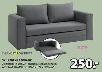 Jysk Skillebekk bedbank aanbieding