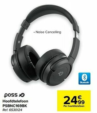 Carrefour Poss hoofdtelefoon psbnc169bk aanbieding