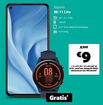 Base Xiaomi mi 11 lite aanbieding