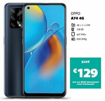 Base Oppo a74 4g aanbieding