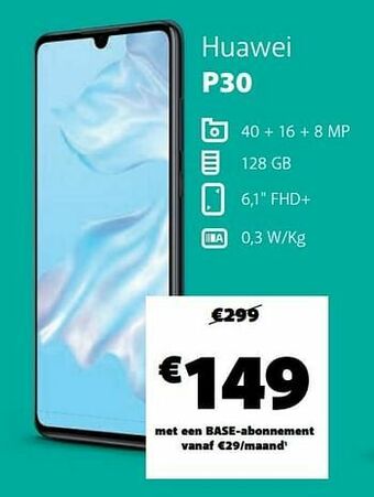 Base Huawei p30 aanbieding