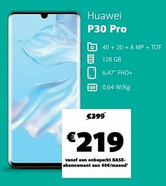 Base Huawei p30 pro aanbieding
