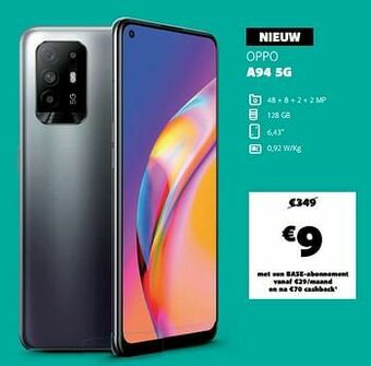Base Oppo a94 5g aanbieding