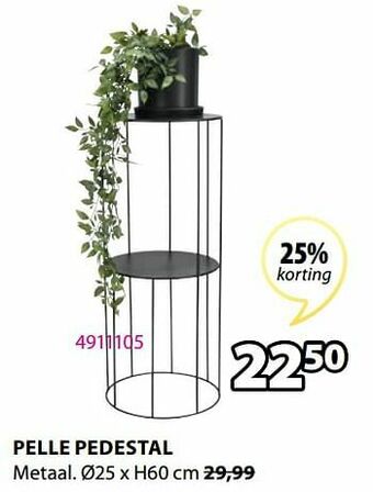 Jysk Pelle pedestal aanbieding