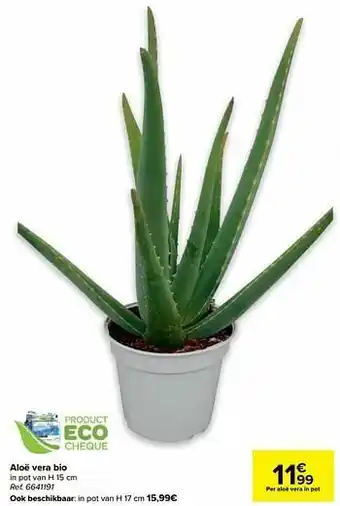 Carrefour Aloë vera bio aanbieding