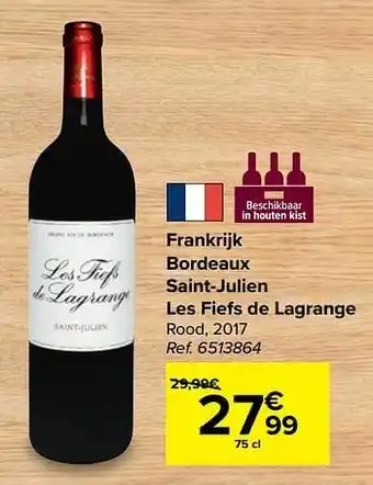 Carrefour Frankrijk bordeaux saint-julien les fiefs de lagrange rood aanbieding
