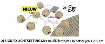 Jysk Sigurd lichtketting aanbieding
