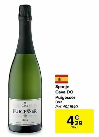 Carrefour Spanje cava do puigesser brut aanbieding
