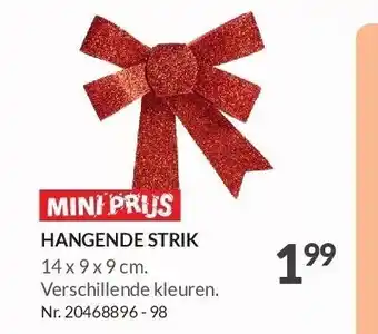 Fun Hangende strik aanbieding