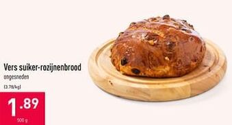 ALDI Vers suiker-rozijnenbrood aanbieding