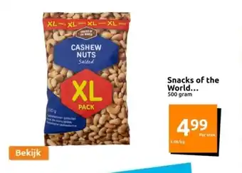 Snacks of the world cashewnoten gezouten
