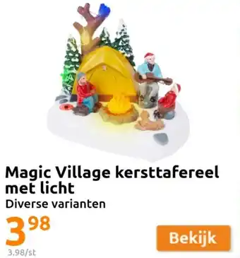 Action Magic Village kersttafereel met licht Diverse varianten aanbieding