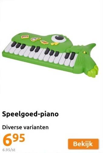 Action Speelgoed-piano aanbieding