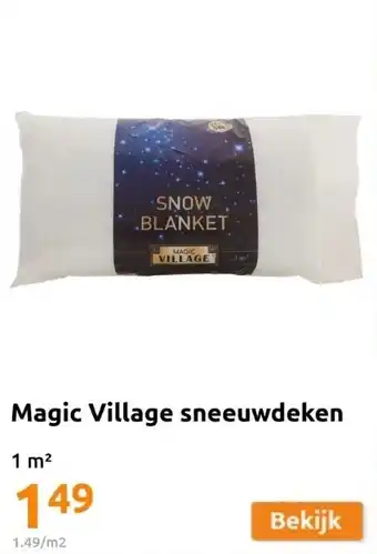 Action Magic village sneeuwdeken aanbieding