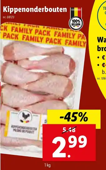 Lidl Kippenonderbouten 1 kg aanbieding