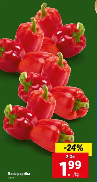 Lidl Rode paprika aanbieding