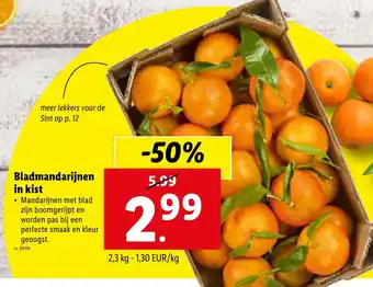 Bladmandarijnen in kist