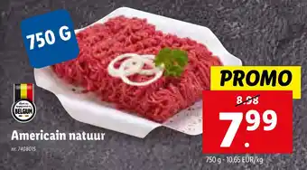 Americain natuur 750 g