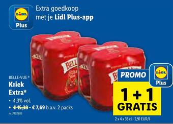 Lidl BELLE-VUE Kriek Extra aanbieding