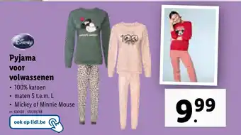 Lidl Pyjama voor volwassenen aanbieding