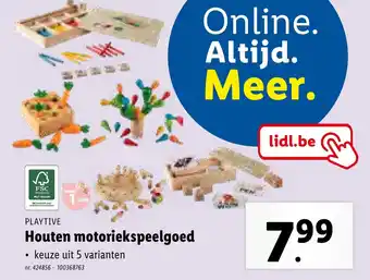 Lidl Houten motoriekspeelgoed aanbieding