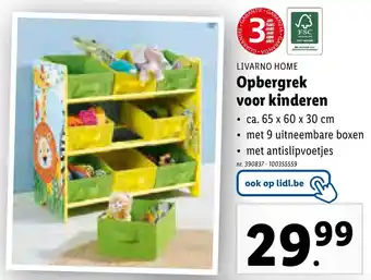 Lidl Opbergrek voor kinderen aanbieding