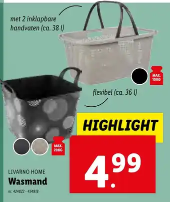 Lidl Wasmand aanbieding