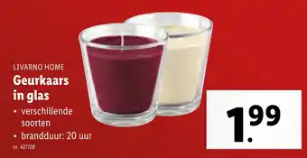 Lidl Geurkaars in glas aanbieding