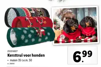 Lidl Kersttrui voor honden aanbieding