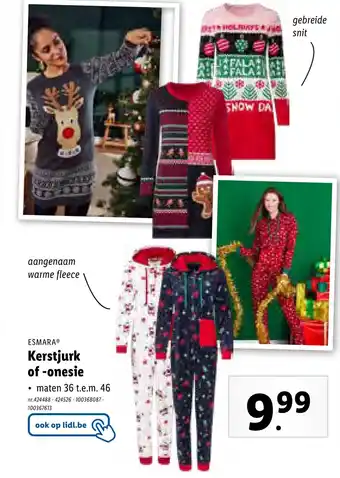 Kerstjurk of -onesie