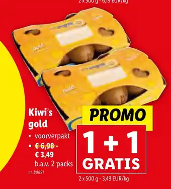 Lidl Kiwi's gold aanbieding