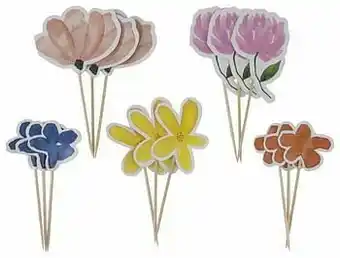HEMA Cocktailprikkers 10cm Bloemen - 15 Stuks