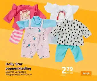 Action Dolly Star poppenkleding aanbieding