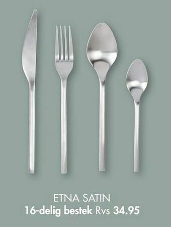 Etna satin 16-delig bestek